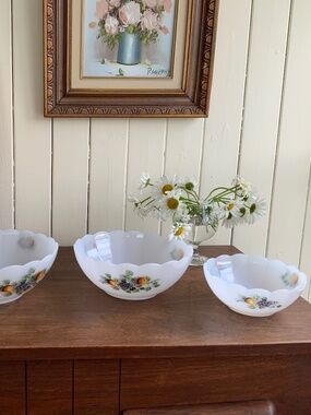 Arcopal - Vintage - Set of 3 nesting bowls - VGUC